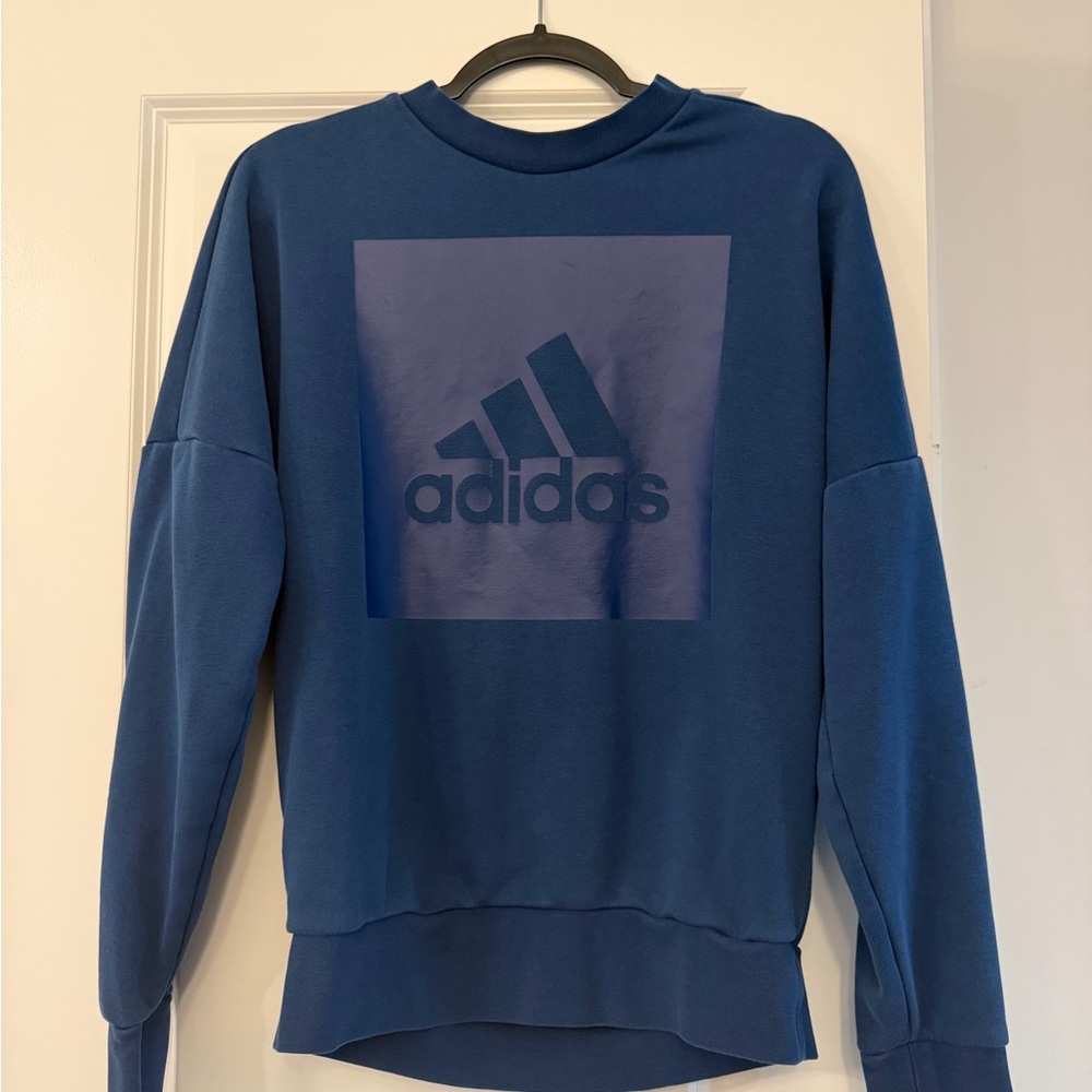 Adidas Crewneck Sweater in Navy Blue